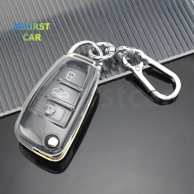 Funda mando a distancia Audi – carcasa protectora TPU transparente