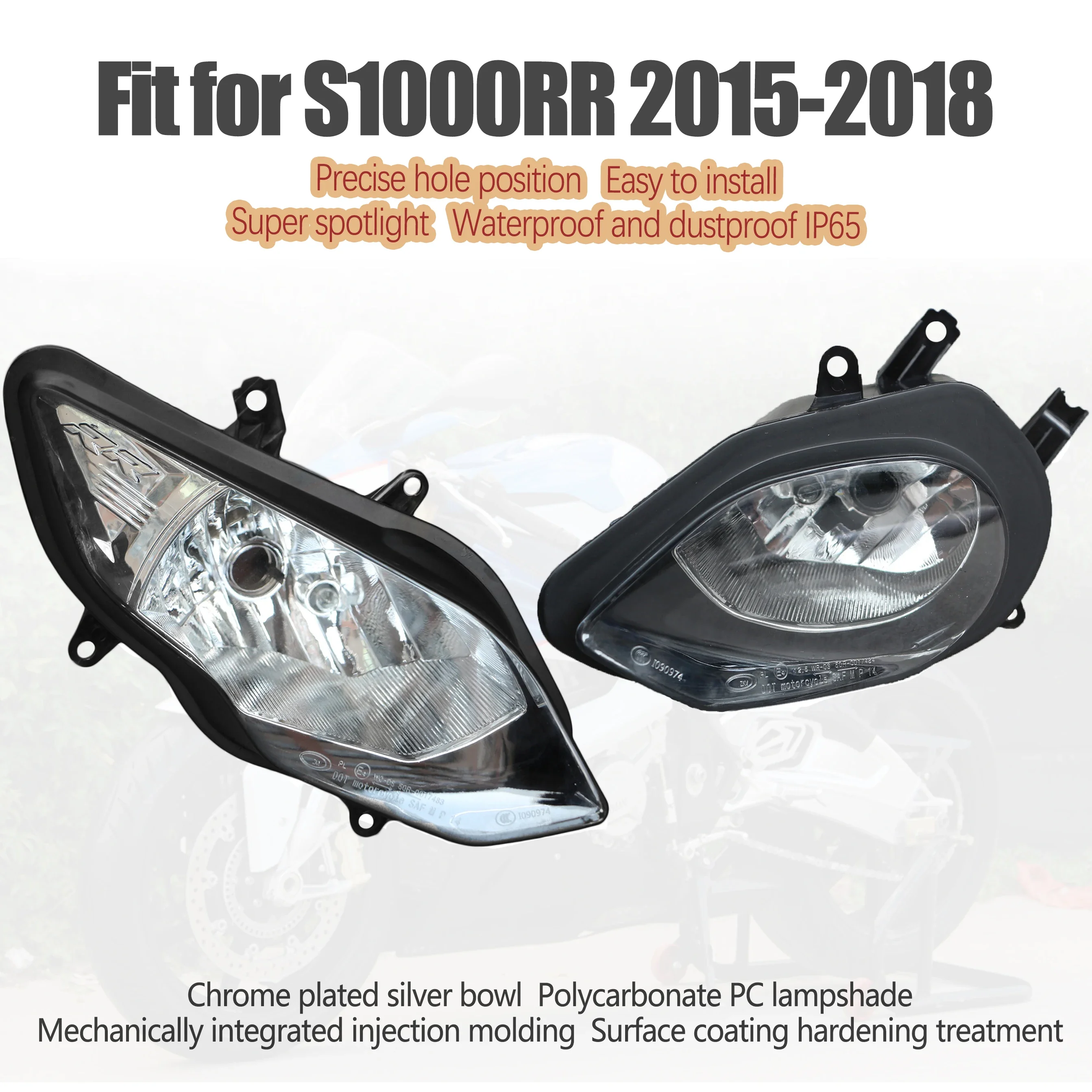 Faro delantero BMW S1000RR 2015-2018 – óptica completa delantera