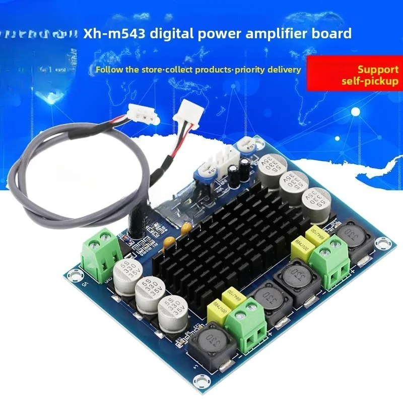 Amplificador digital XH-M543 TPA3116D2 2x120W para coche