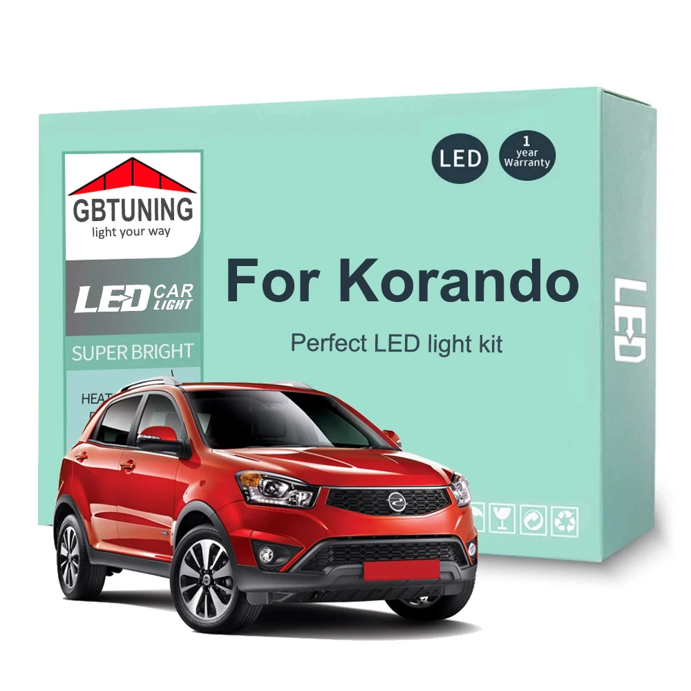 Kit bombillas LED interior Canbus sin error – Ssangyong Korando 2011-18