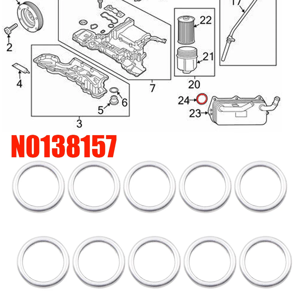 N0138157 Tapón drenaje aceite M14 para Audi A4 A6 Q3 Q5 VW Touareg Golf Passat