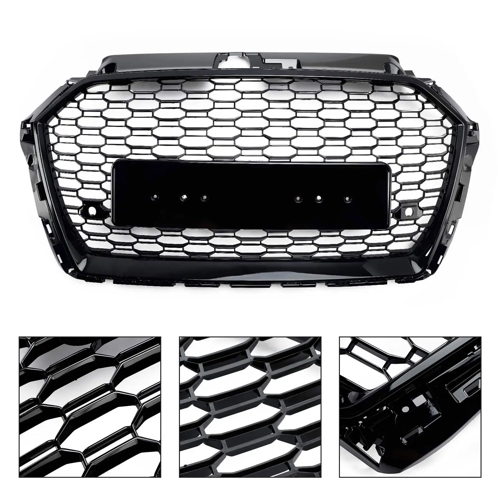 Rejilla frontal RS3 Sport negra para Audi A3 8V (2017-2019) OEM - imagen 5