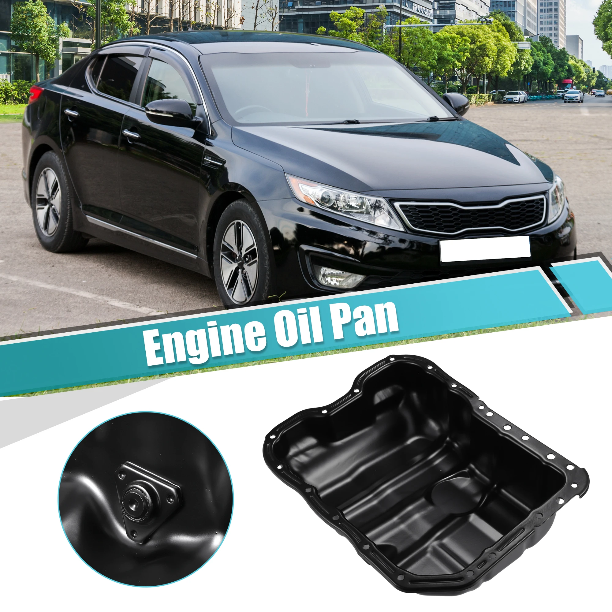 UXCELL 21510-25050 Cárter de aceite para Kia Optima 2013-2016