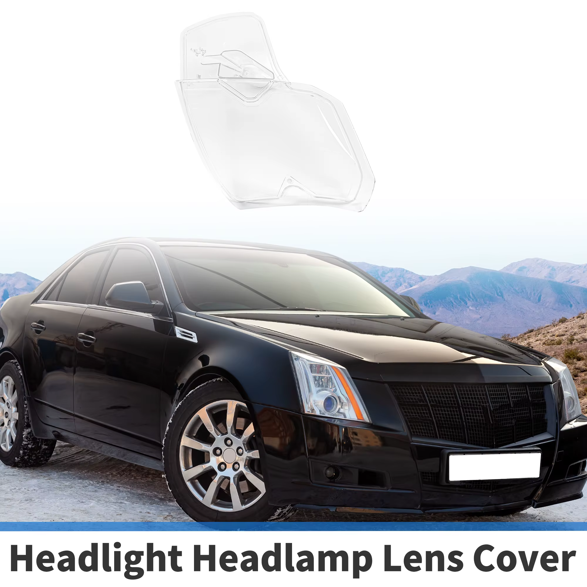 Cristal faro delantero izquierdo UXCELL – Cadillac CTS 2003-2007