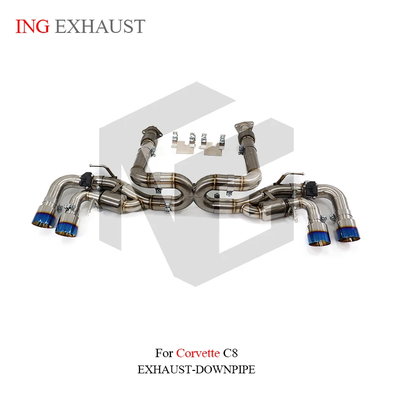 ING Silenciador catback acero inoxidable Corvette C8 6.2L V8 válvula - imagen 5