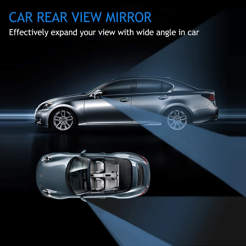 Espejo auxiliar gran angular ajustable para punto ciego de coche - imagen 5