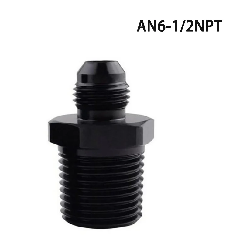 Adaptador macho NPT 1/2" de aluminio – Racor 6AN para línea de aceite