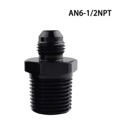 Adaptador macho NPT 1/2" de aluminio – Racor 6AN para línea de aceite