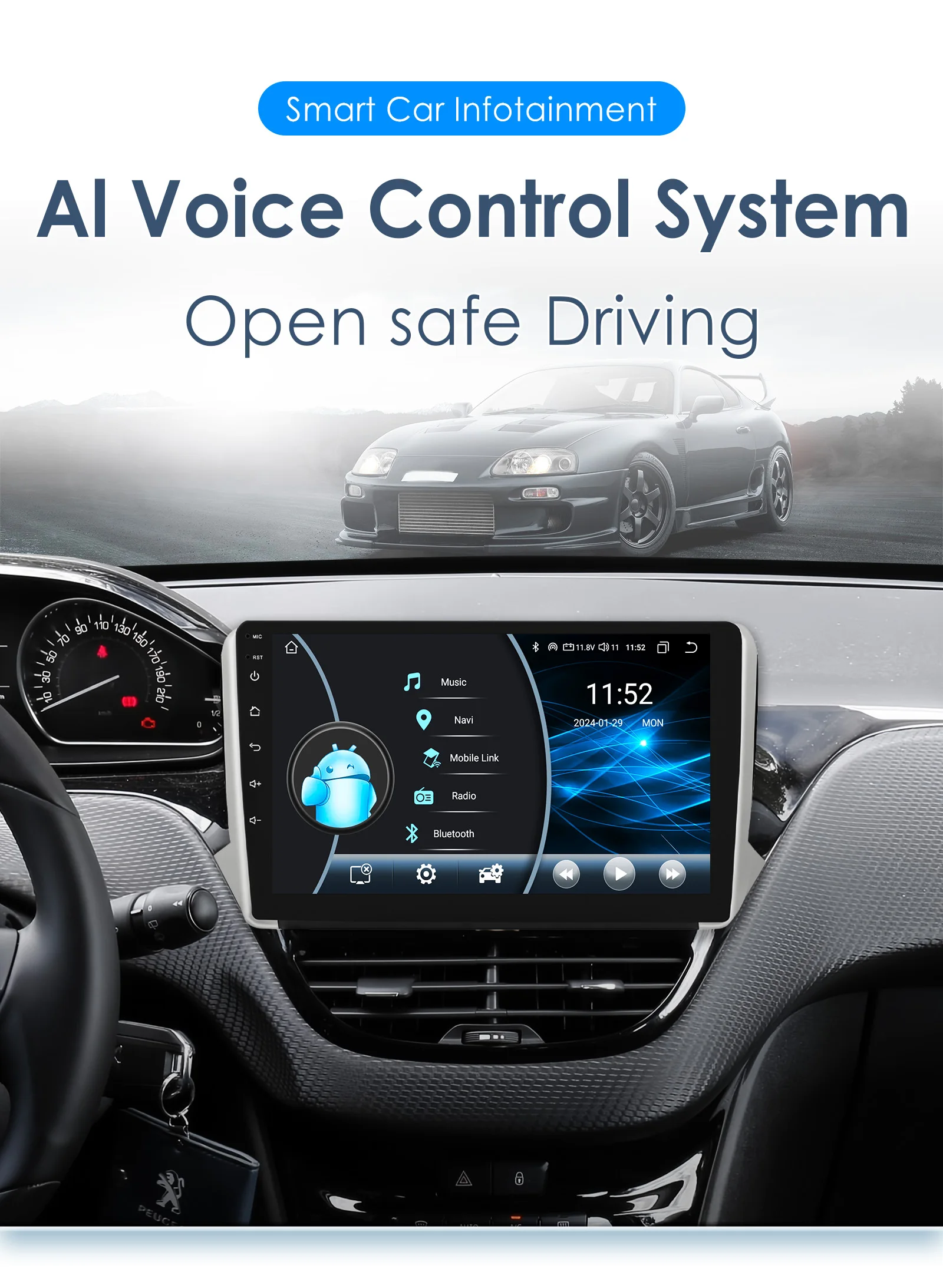 Interfaz de Android Auto
