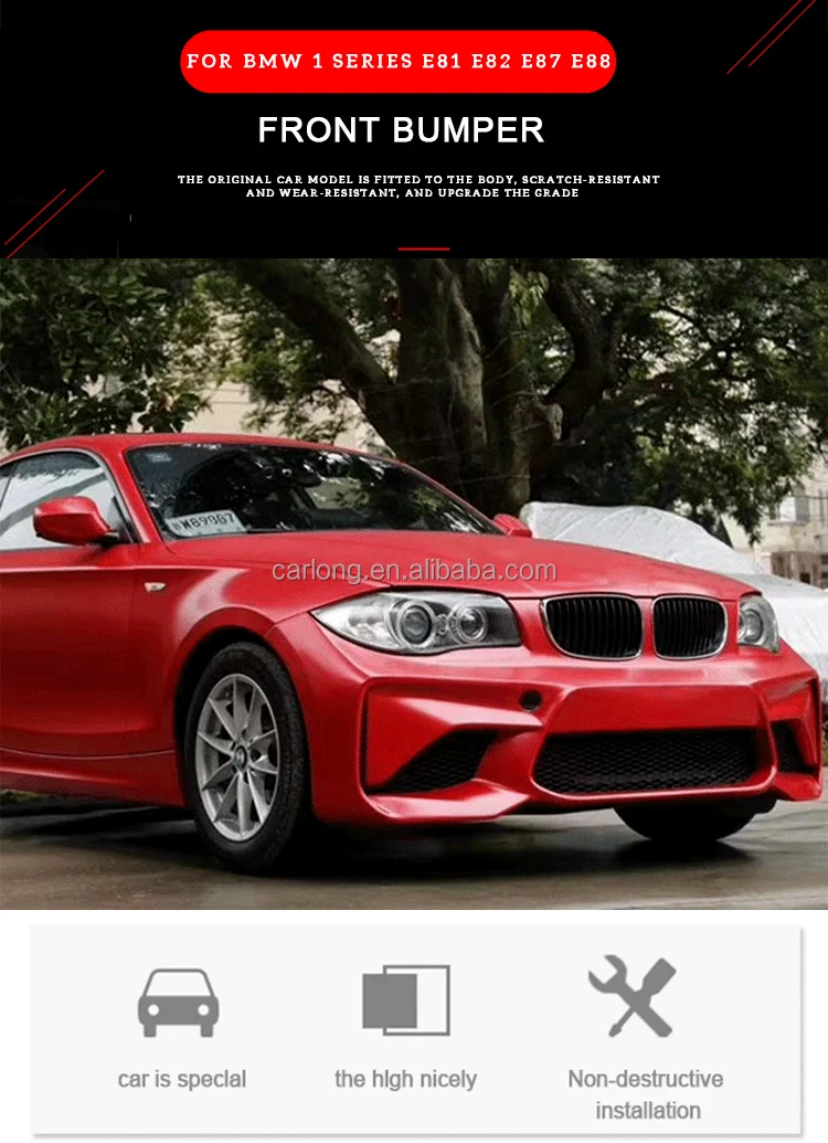 Parachoques delantero estilo M2 para BMW Serie 1