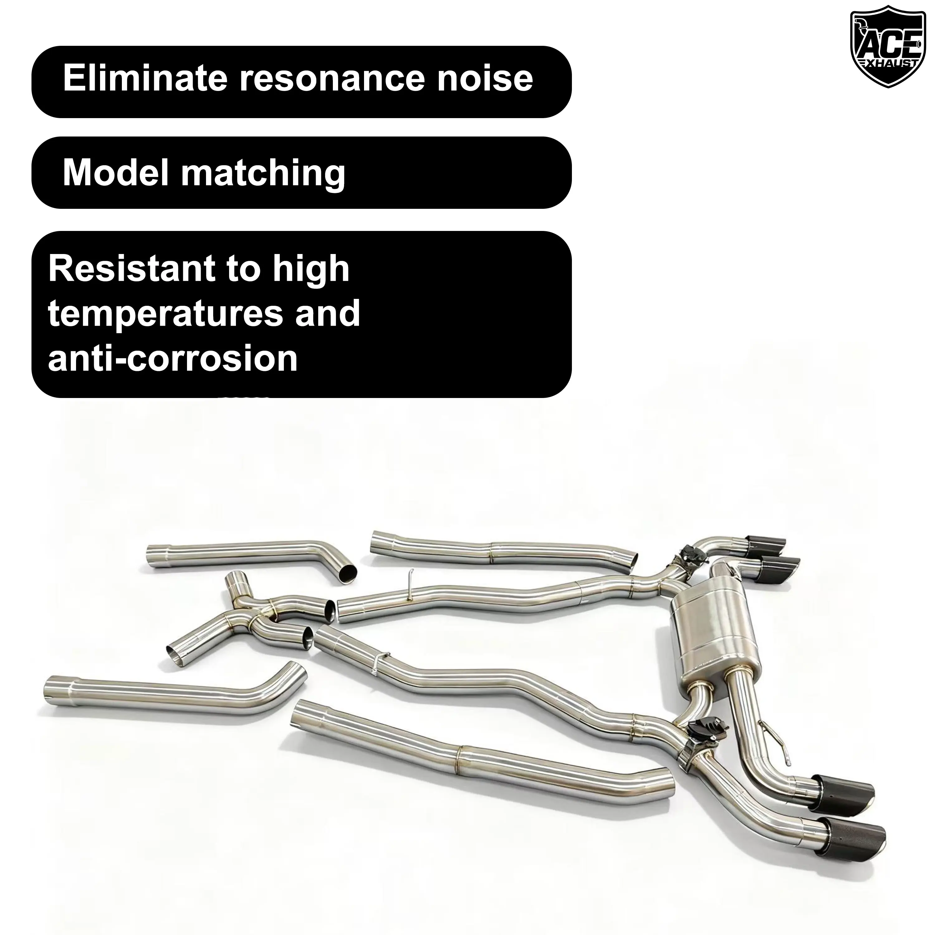 Silenciador ACE Valvetronic Catback para BMW F90 M5 4.0T Twin-Turbo - imagen 5