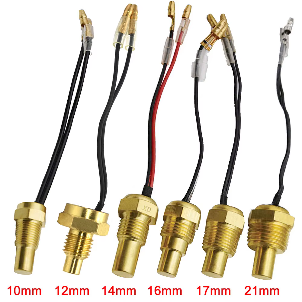 Detalle de las variantes y dimensiones del sensor