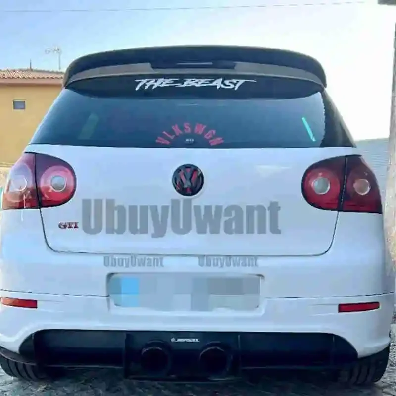 Alerón de techo de fibra de carbono negro para VW Golf V GTI/R32 - imagen 2