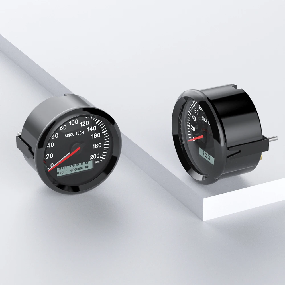 Velocímetro GPS para coche, motocicleta, barco, yate, resistente al agua, con GPS Anten, pantalla LCD de 85mm, medidores de velocidad, retroiluminación de 7 colores, 12V ~ 24V - imagen 2