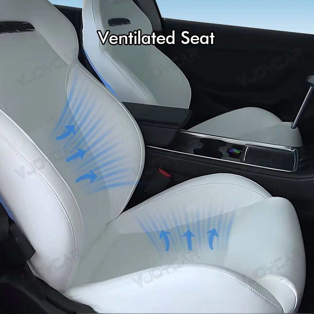 Kit asientos deportivos Vjoycar ventilados piel napa – Tesla Model 3 Highland y Y Juniper - imagen 3