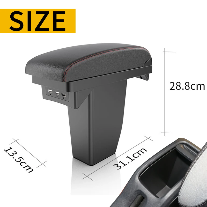 Reposabrazos central con compartimento y USB para Peugeot 2008 - imagen 3