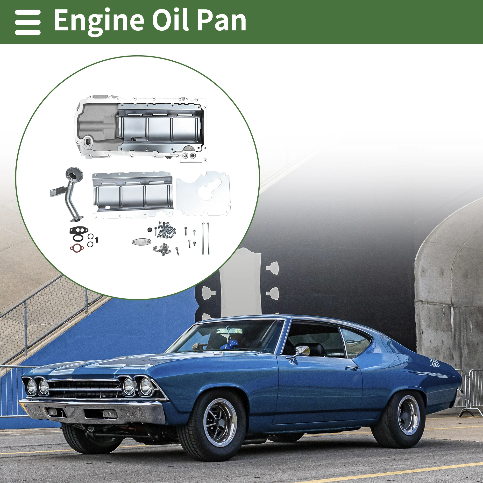 UXCELL 81577 cárter aceite motor Pontiac Firebird Chevrolet Chevelle - imagen 2