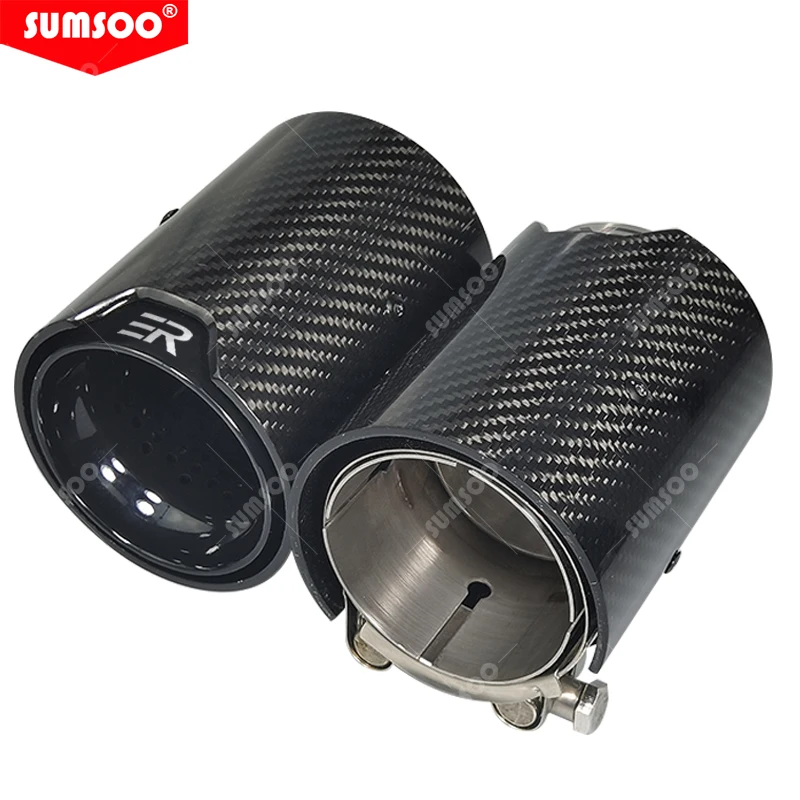 Kit silenciador trasero de fibra de carbono SUMSOO para BMW M2 F87, M3 F80 y M4 F82/F83 - imagen 5