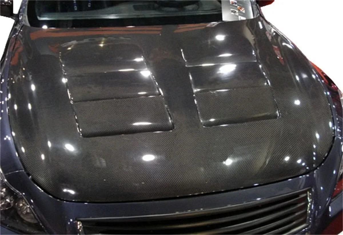 Capó de fibra de carbono Nissan Infiniti G37/Q60 2008-2015 - imagen 2