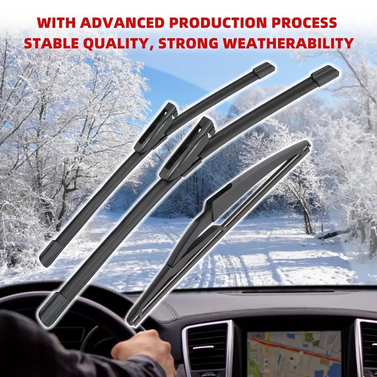 1/2/3/4/6 Uds limpiaparabrisas de coche para Citroen C3 Picasso 2011-2017 limpiaparabrisas delanteros y traseros cepillos accesorios para automóviles 2014 2015 2016 2017 - imagen 4