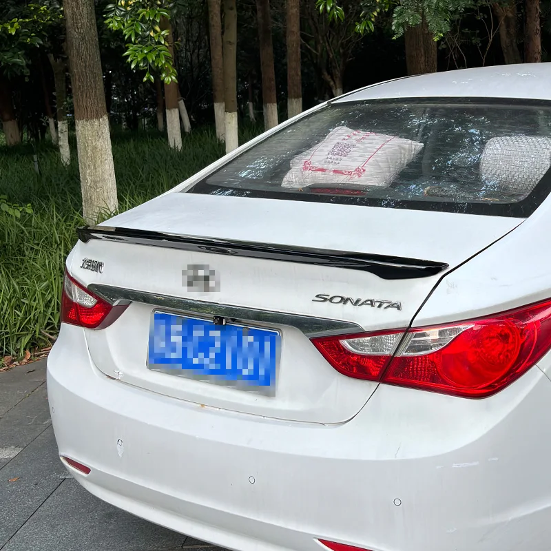 Alerón trasero para coche, accesorio de plástico ABS para el techo de la ventana trasera del maletero, para Hyundai Sonata 8th, 2010-2014 - imagen 3