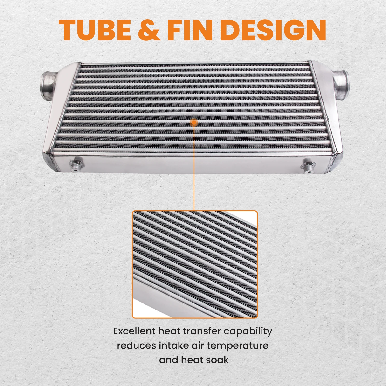 Kit intercooler universal con tubo aluminio y manguera silicona - imagen 4