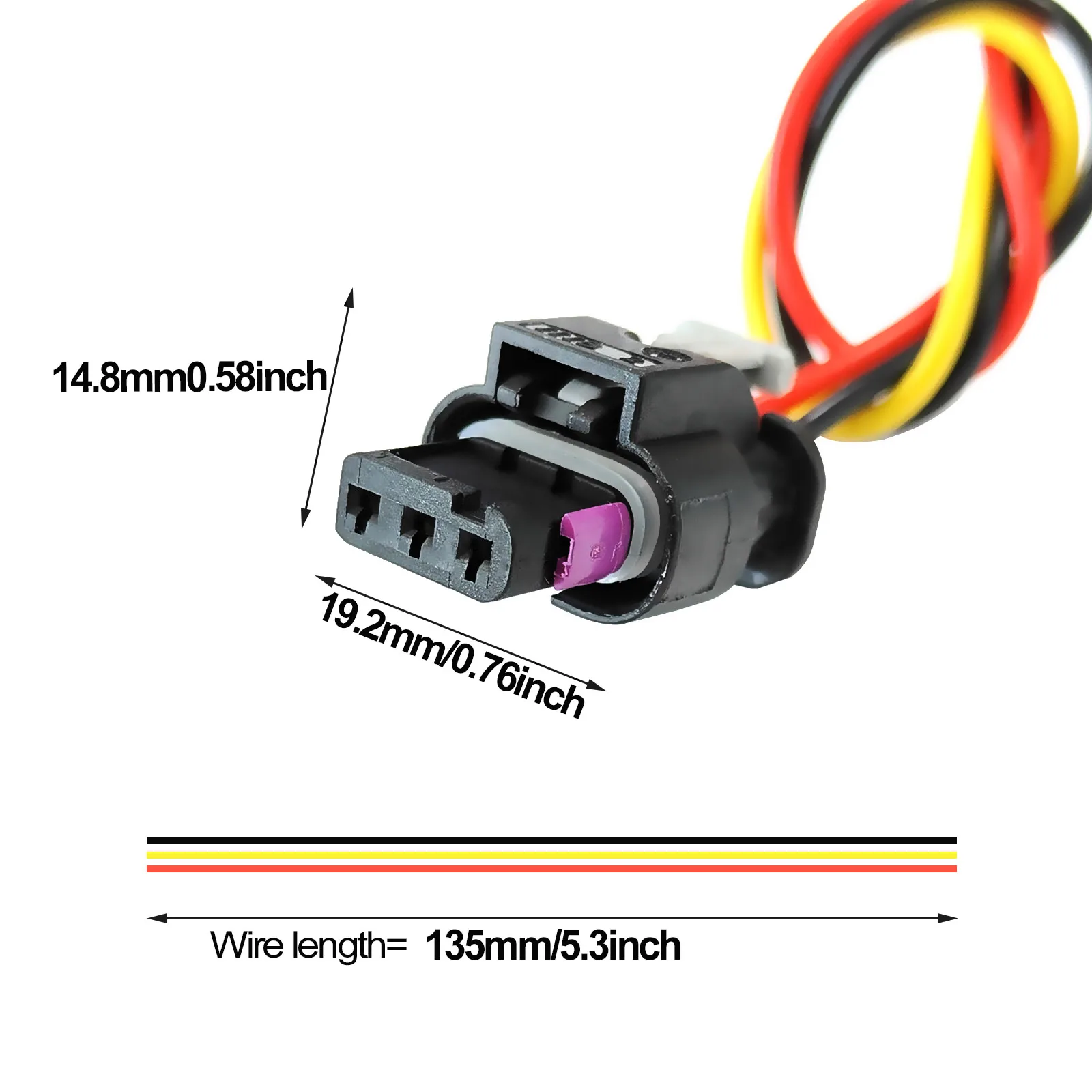 4H0973703 Conector sensor aparcamiento SEAT 3 pines cableado - imagen 4