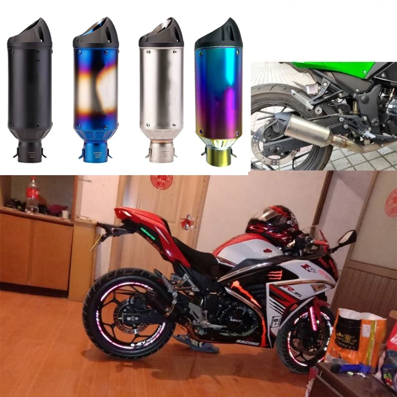 Escape deportivo silenciador acero inoxidable BMW S1000RR Yamaha MT07 MT09 Kawasaki Z900 - imagen 4