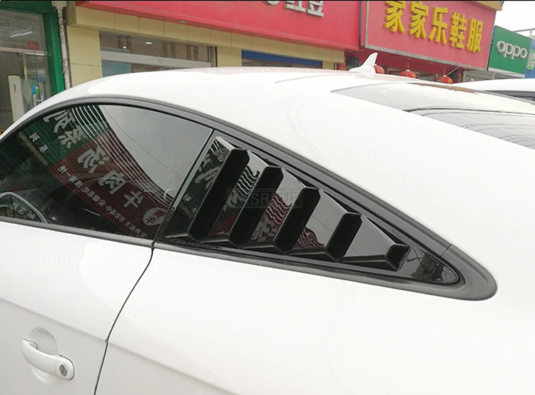 Deflector ventana trasera Audi TT negro brillante 2008-2016 - imagen 4