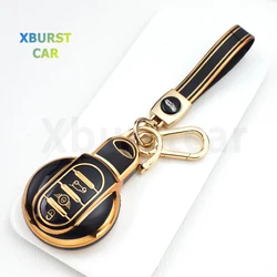 Funda llave TPU Gold Edge – BMW MINI Clubman Countryman One Cooper S JCW