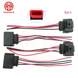 Conector de bobina de encendido para coche, accesorio de cableado para Audi A3, A4, A5, A6, A8, Q5, VW, Jetta, Passat, J0973724, 1J0973724, 4 unidades