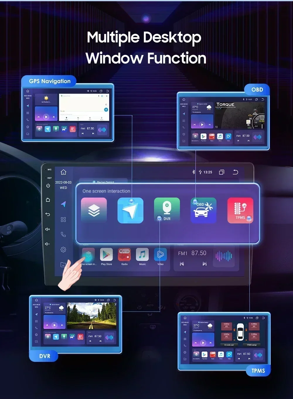 Hizpo Radio 2 DIN con CarPlay y GPS – Audi A6 C5 (1997-2004) - imagen 2