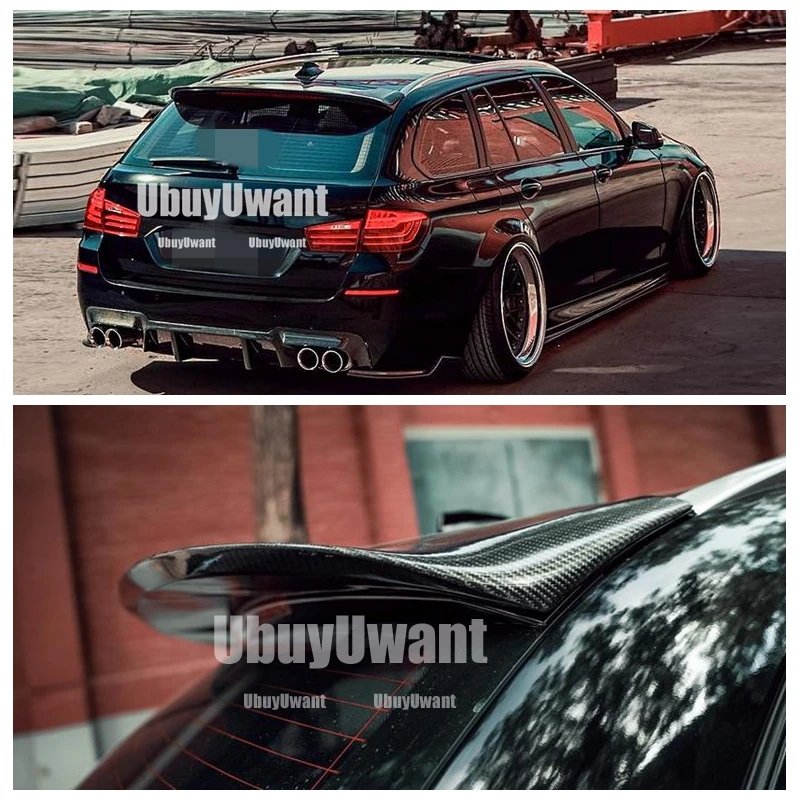 Alerón trasero BMW Serie 5 F11 Touring fibra de carbono negro brillante - imagen 3