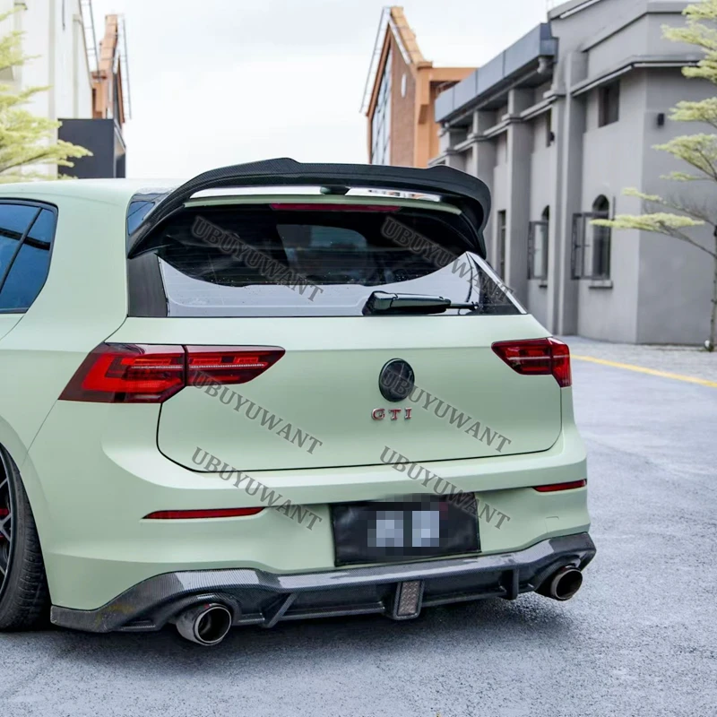 Nuevo diseño 2020 hacia arriba para Volkswagen VW Golf 8 MK8 VIII GTI GTD GTE alerón de fibra de carbono REAL techo de ventana trasera - imagen 5