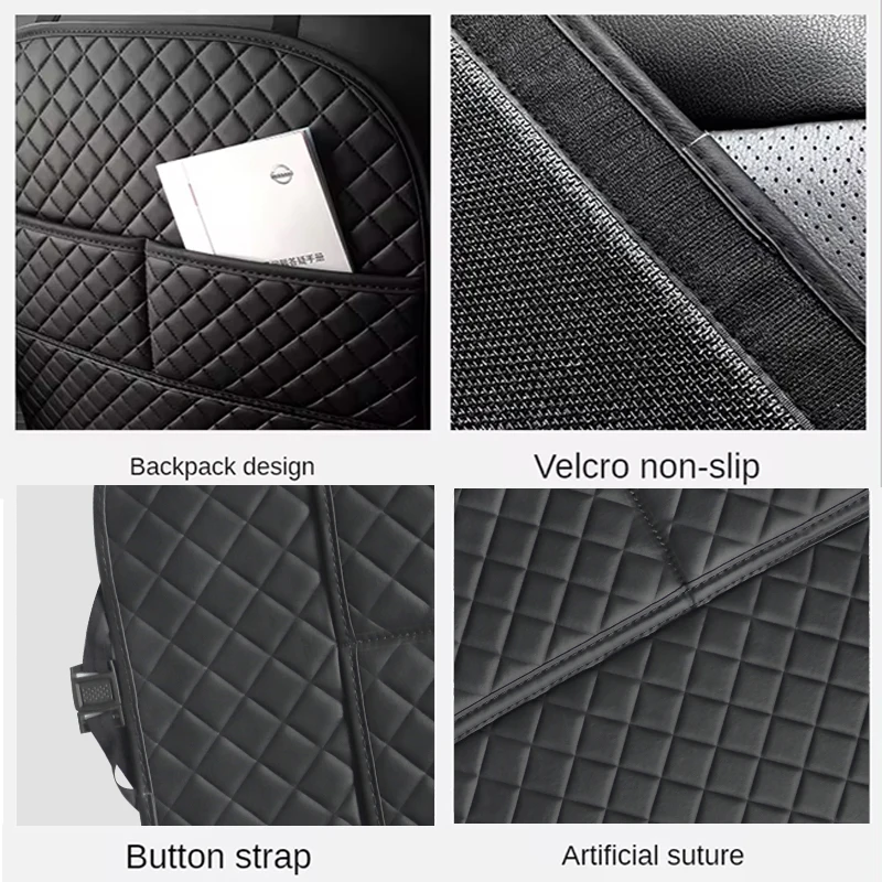 Protector universal asiento trasero con organizador PU – coche - imagen 3