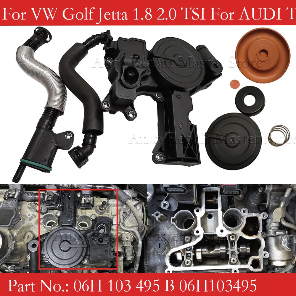 Válvula PCV separadora de aceite 06H103495A para Audi/VW TSI