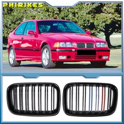 Rejillas de capó tipo riñón negro brillante BMW E36 318i/325i