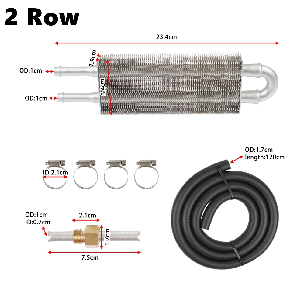 Kit universal de enfriador de aceite de aluminio para motor y transmisión - imagen 2