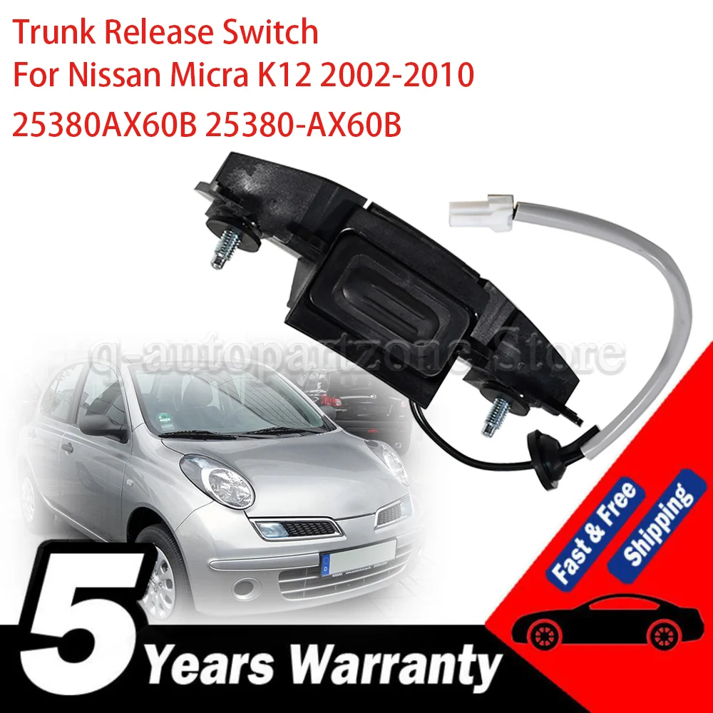 Interruptor apertura maletero Nissan Micra K12 25380AX60B 2002-2010