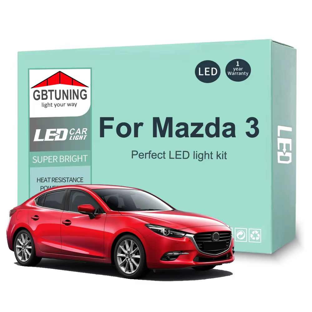 Kit de bombillas LED Canbus para interior Mazda 3 (2004-2021)