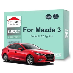 Kit de bombillas LED Canbus para interior Mazda 3 (2004-2021)