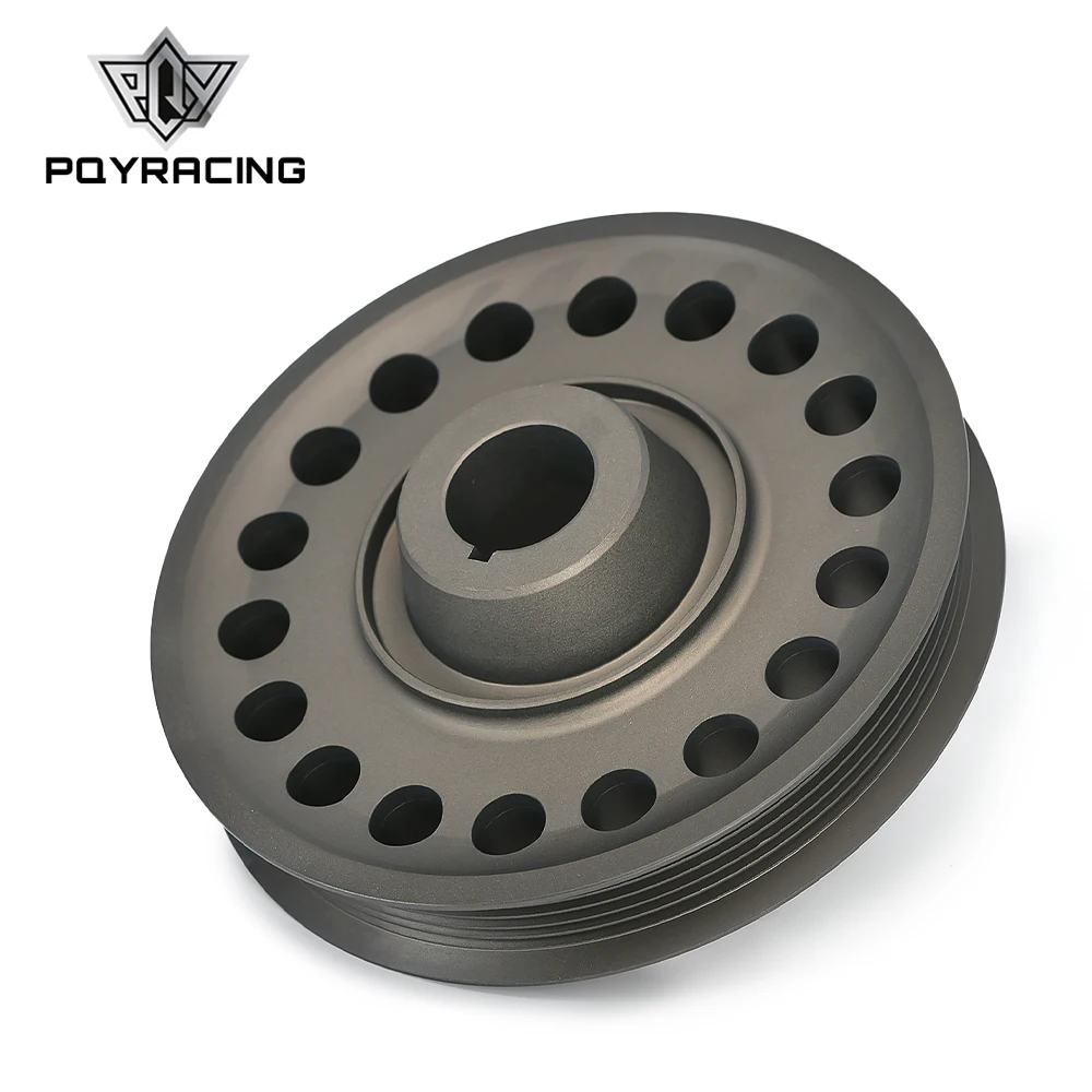 Polea de cigüeñal de aluminio PQY para Honda Prelude H22 VTEC 93-01