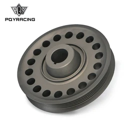 Polea de cigüeñal de aluminio PQY para Honda Prelude H22 VTEC 93-01