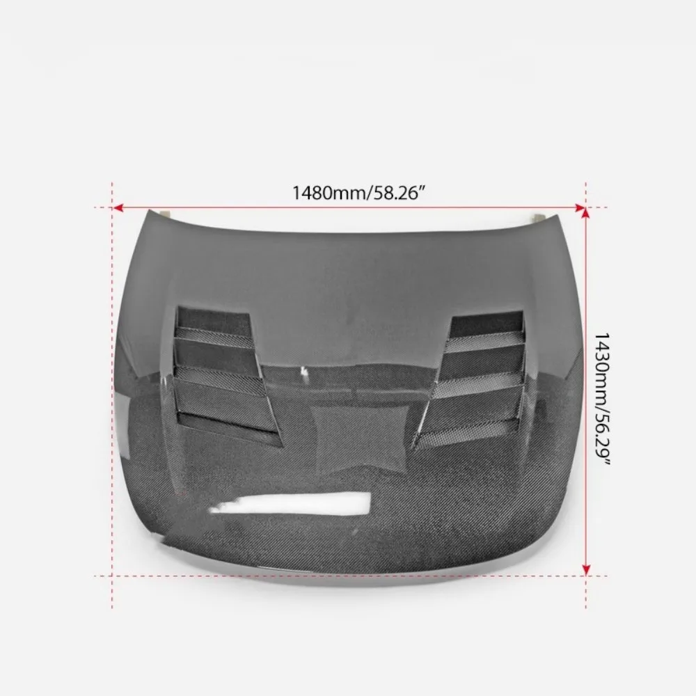 Capó motor fibra carbono Kia Stinger - kit tuning - imagen 3