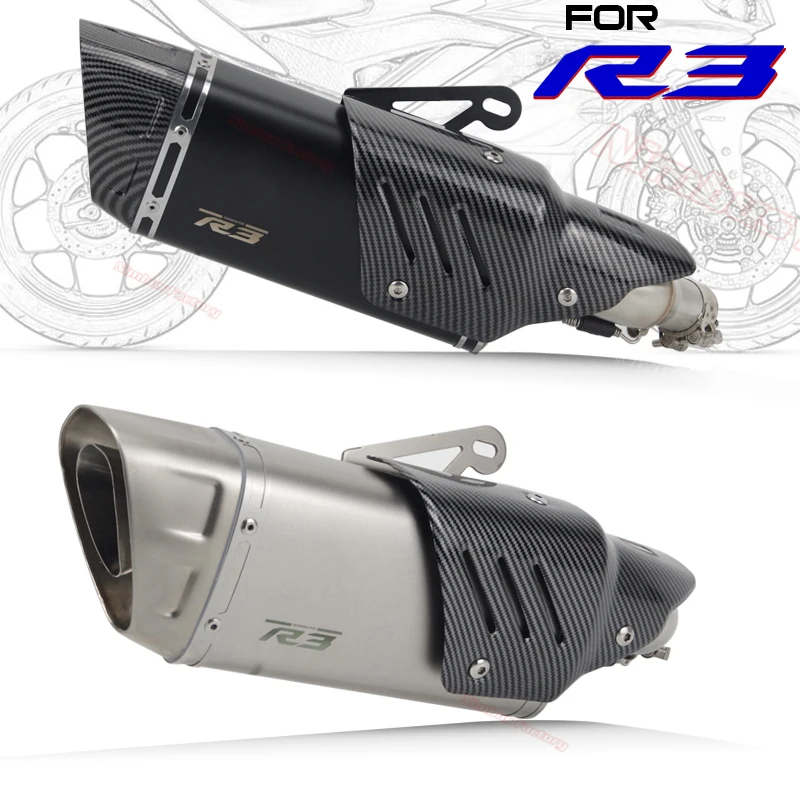 Silenciador slip-on M1 para Yamaha YZF-R3, MT-03 y R25