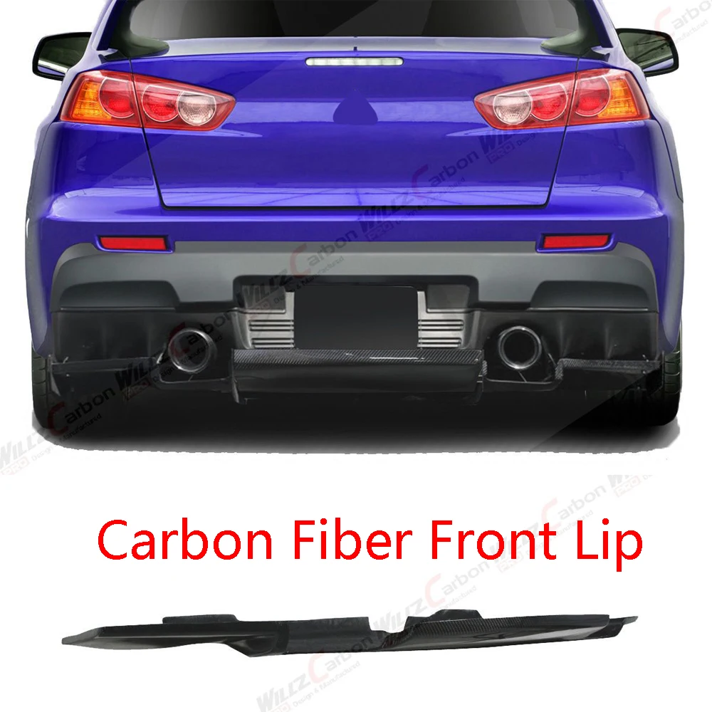 Labio trasero de fibra de carbono para Mitsubishi EVO10