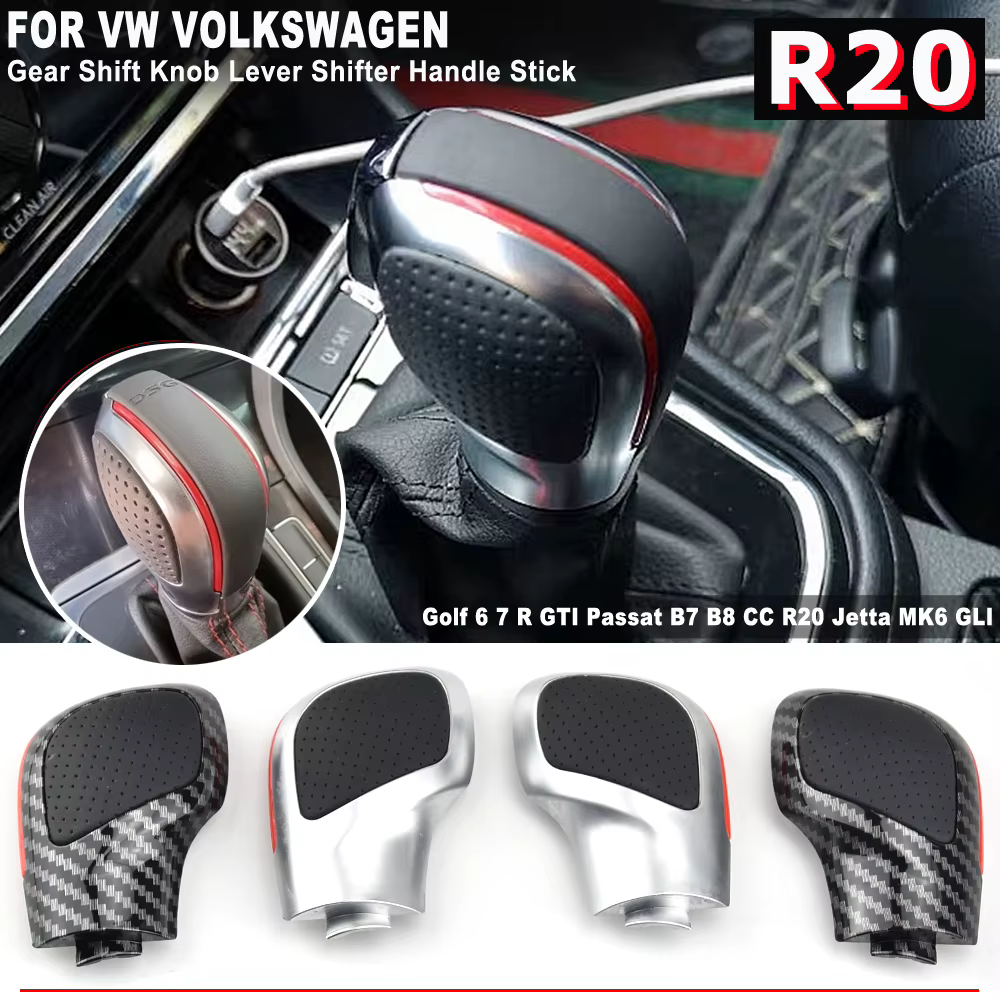 Pomo de cambio DSG cromado mate para VW Golf 6/7 GTI R - imagen 5