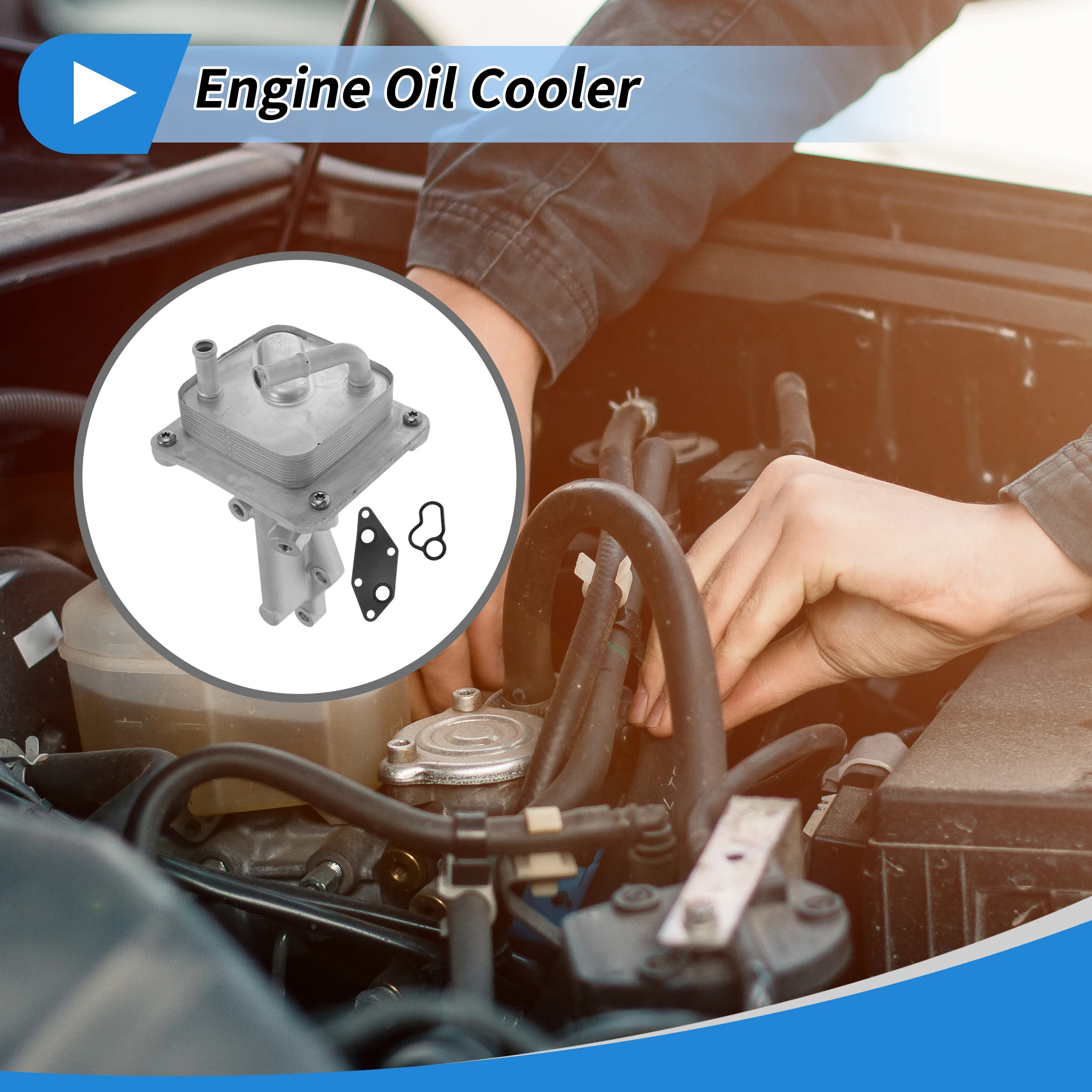 UXCELL Enfriador de aceite de motor para Nissan Rogue 2014-2015 - imagen 2