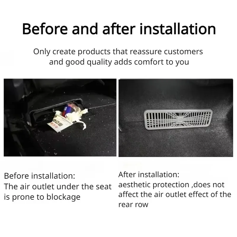 Cubierta protectora rejilla ventilación trasera Tesla Model Y Juniper 2025 - imagen 2