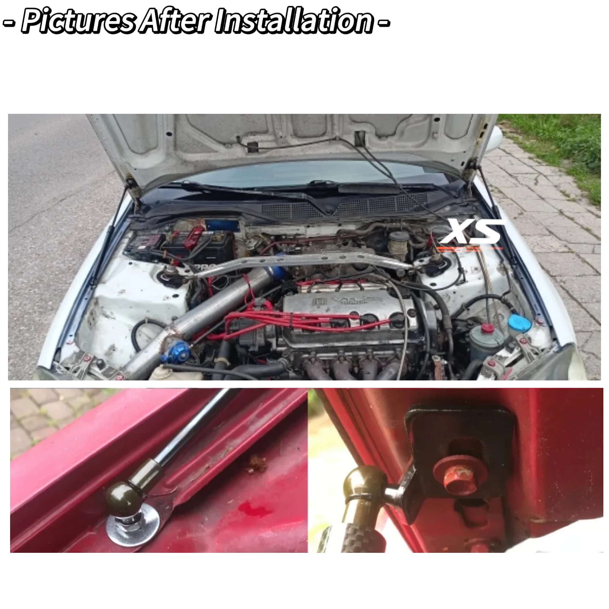 Amortiguadores de gas para capó Honda Civic VI 1996-2000 EJ/EK/EM - imagen 2